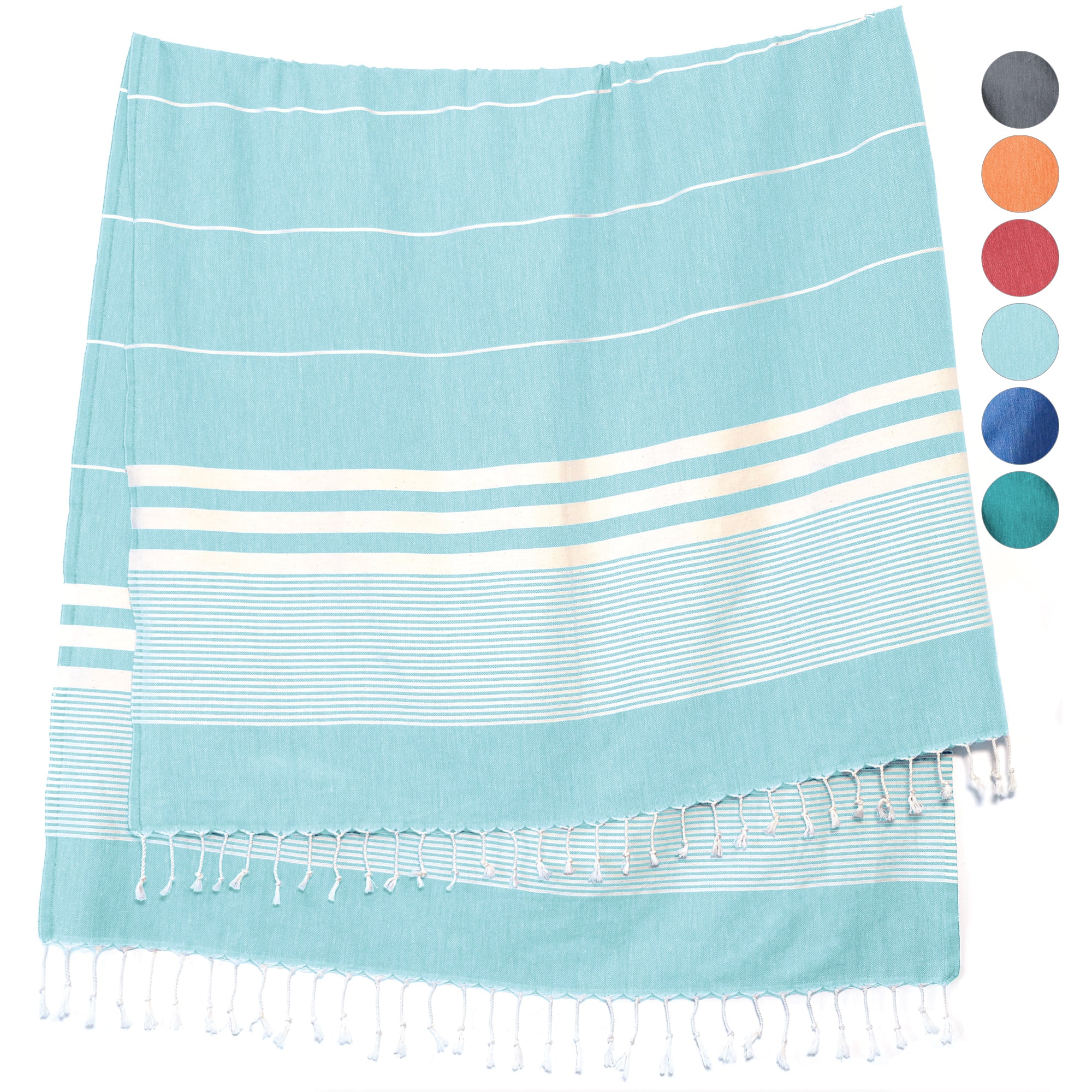 SunSpun Turkish Beach Towel (Aqua)