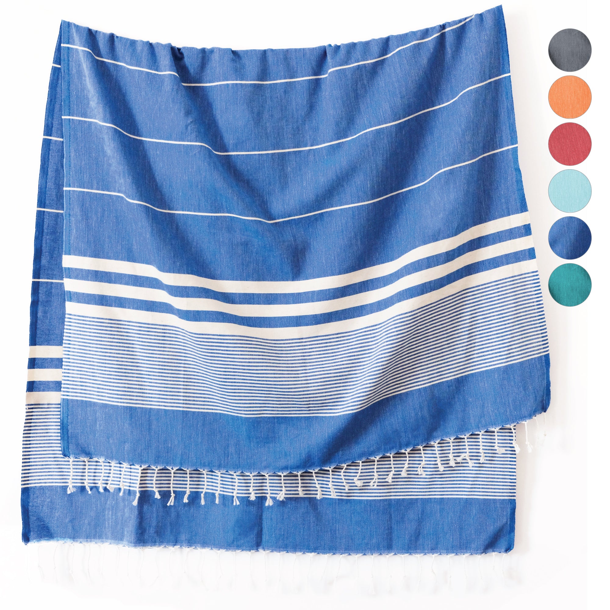 SunSpun Turkish Beach Towel (Blue)