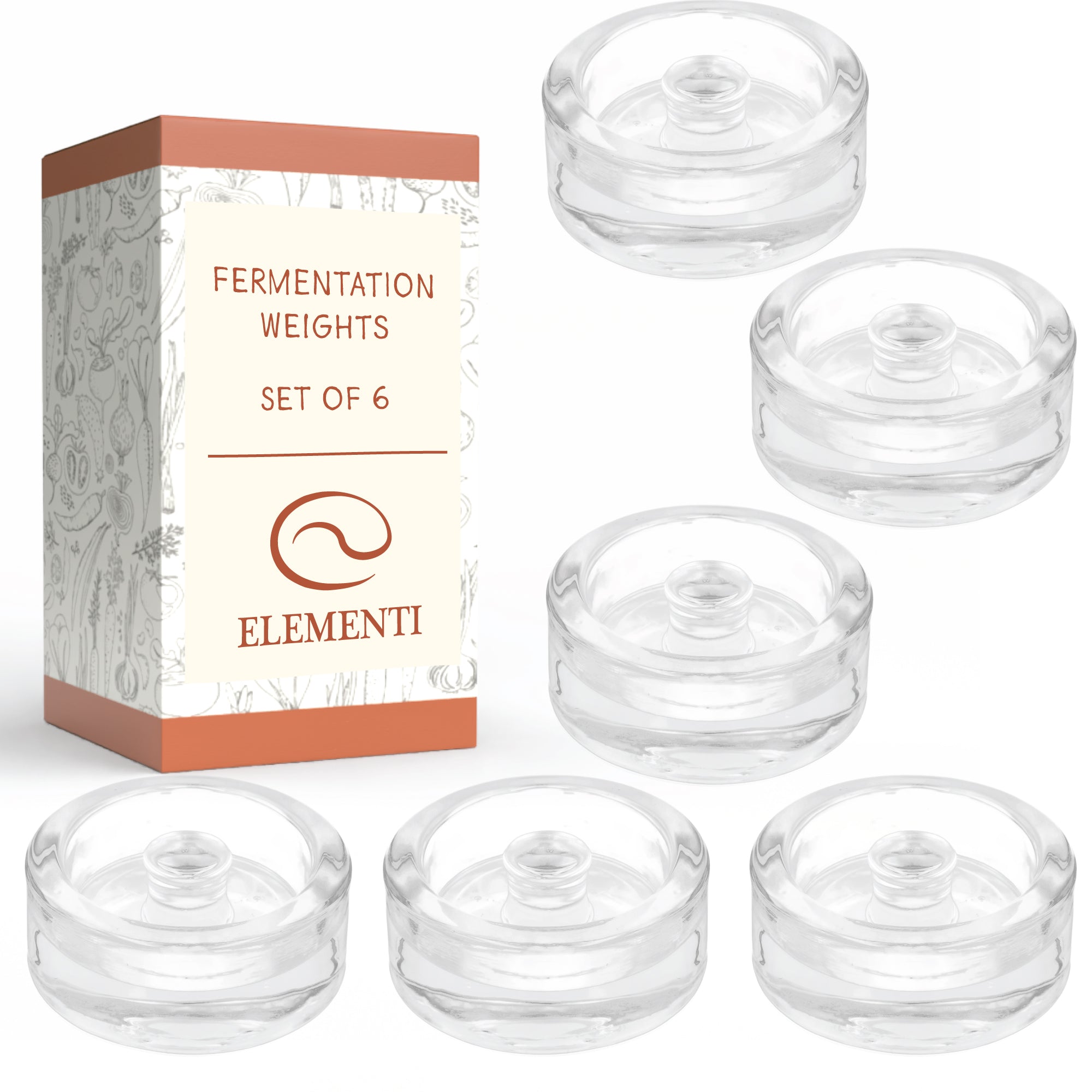 Fermentation Weights - Easy Grip Set of 6