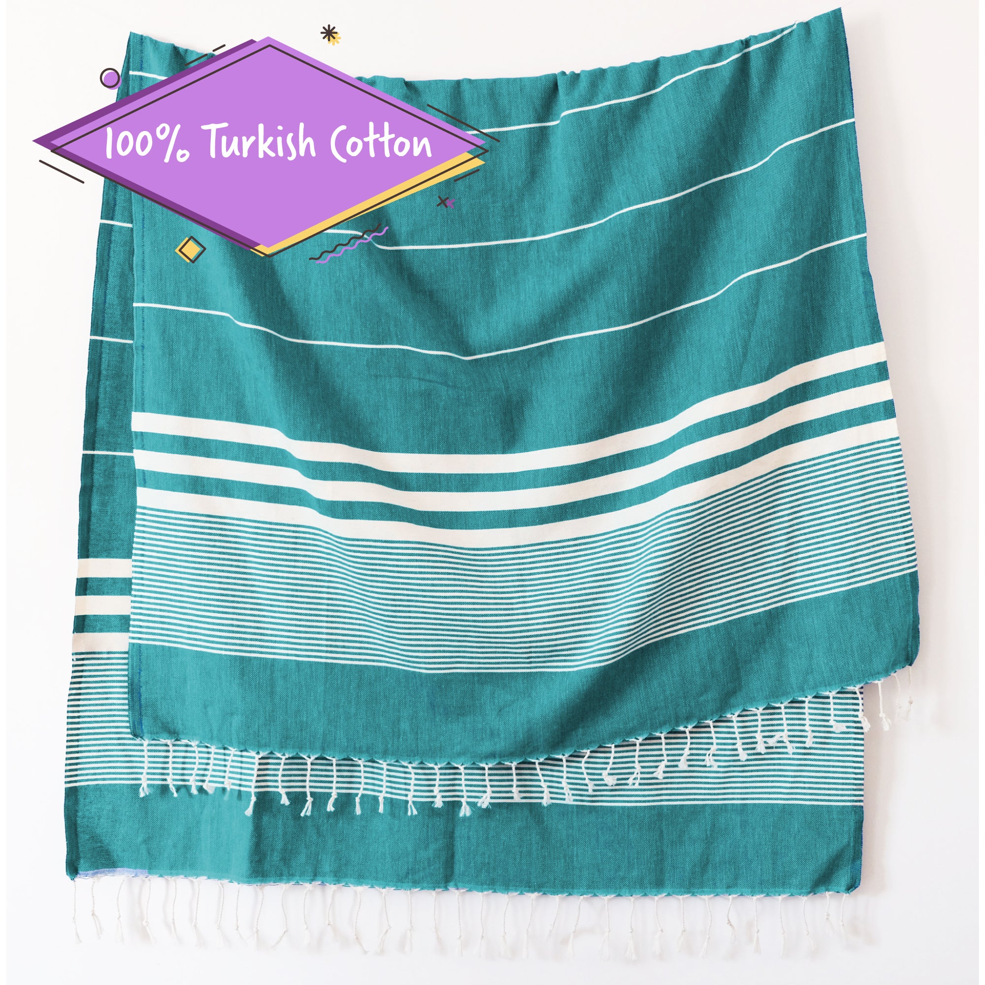 SunSpun Turkish Beach Towel (Green)