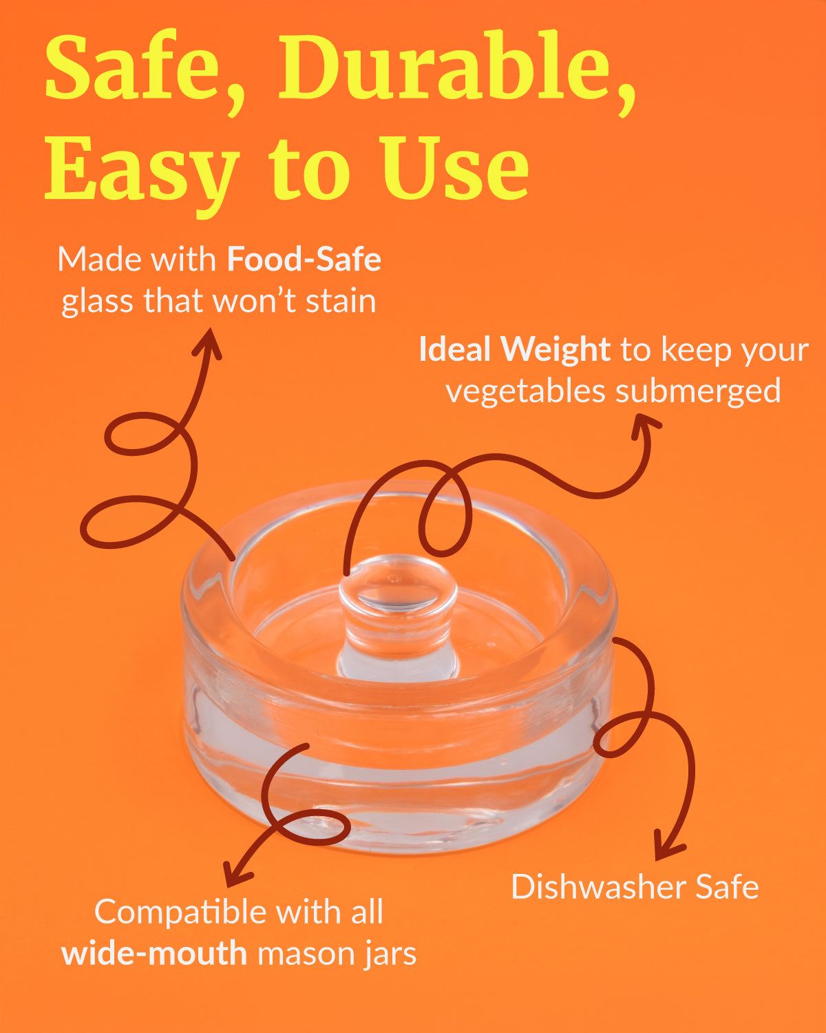 Fermentation Weights - Easy Grip Set of 4