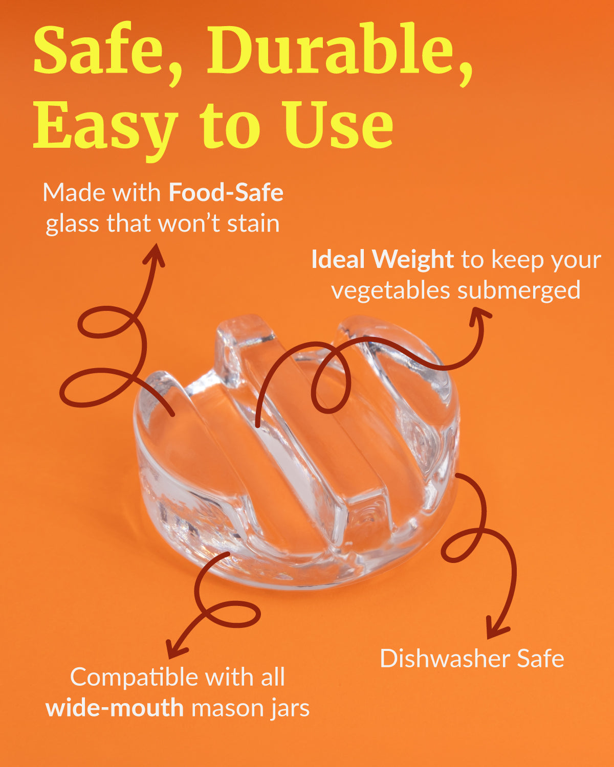 Elementi Fermentation Weights Bar Handle Set of 6