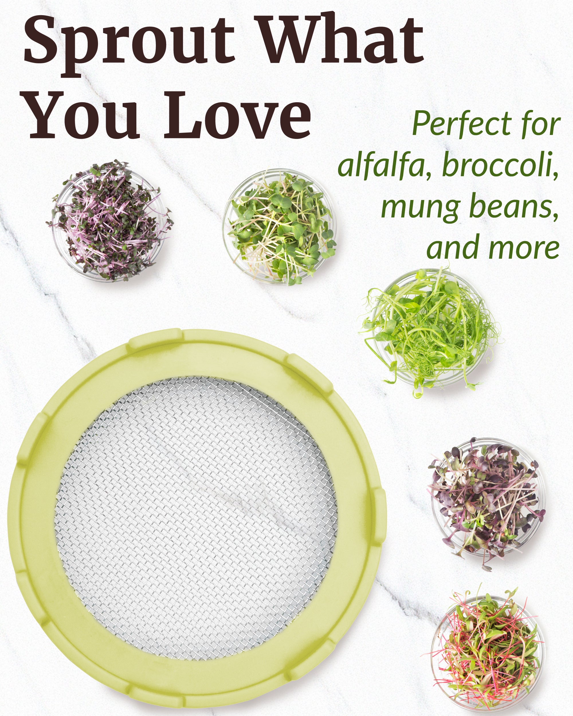 Elementi Sprouting Lids - Set of 2