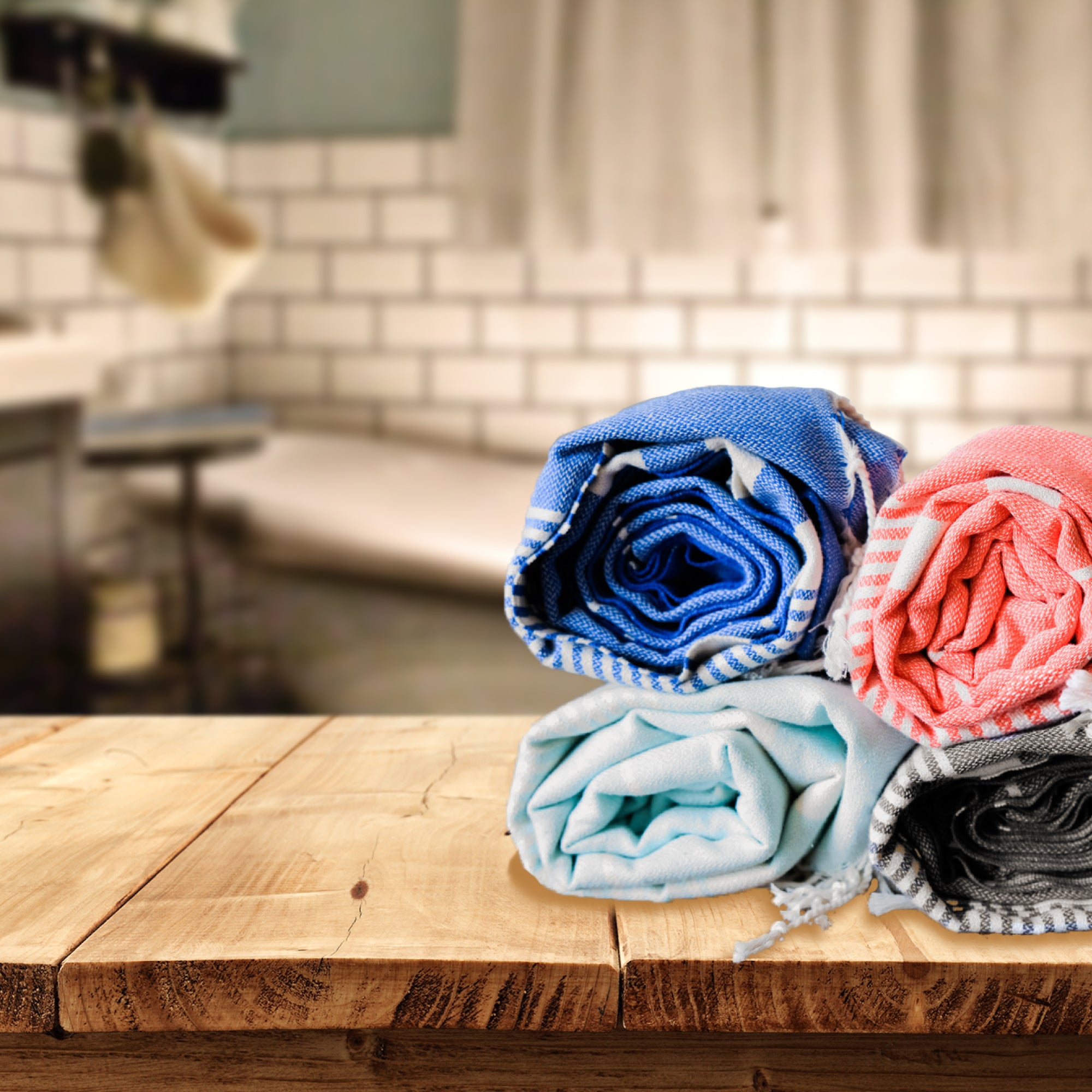 SunSpun Turkish Beach Towel (Aqua)