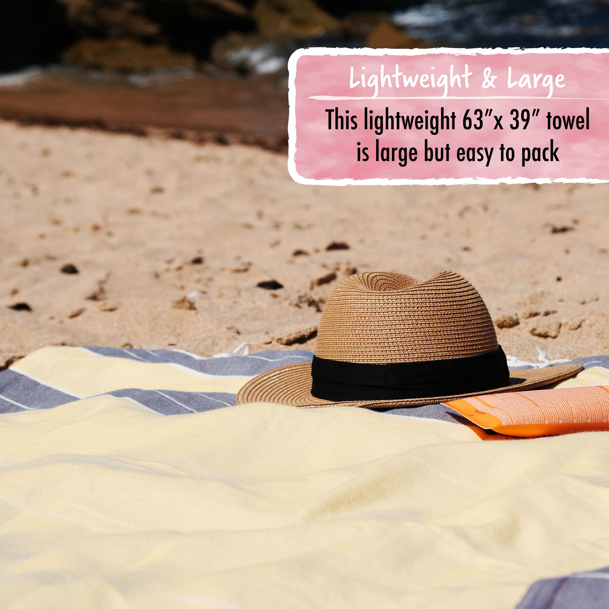 SunSpun Turkish Beach Towel (Aqua)