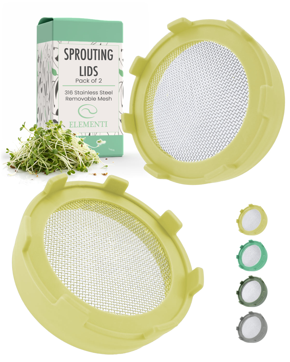 Elementi Sprouting Lids