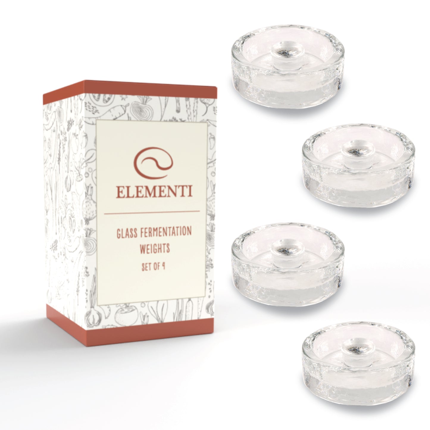 Easy Grip Fermentation Weight Set of 4