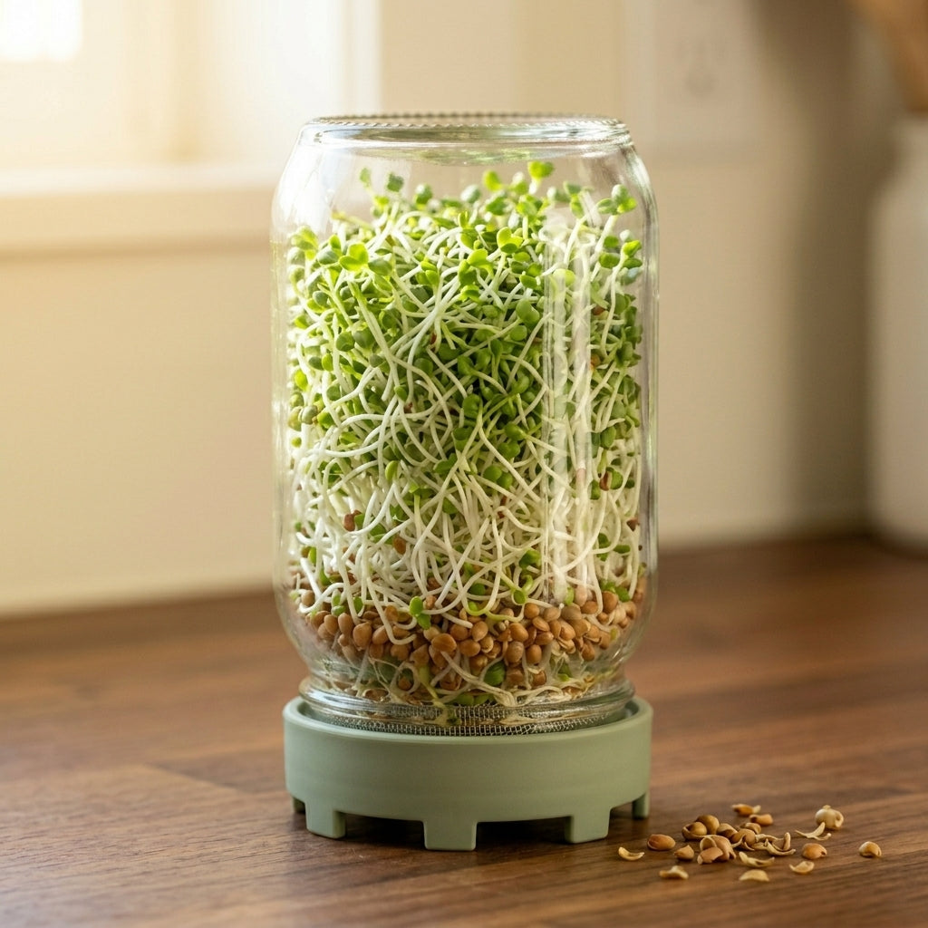 Broccoli sprouts โ harvest stage