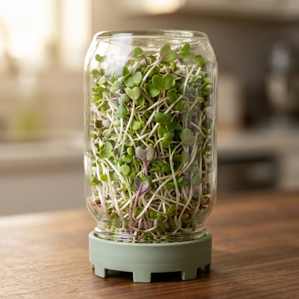 Radish sprouts โ harvest stage