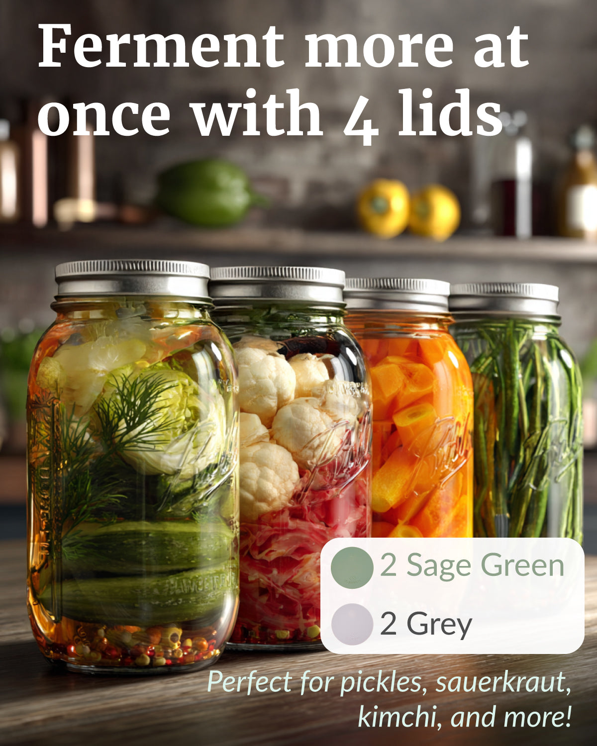 Elementi Fermentation Silicone Lids