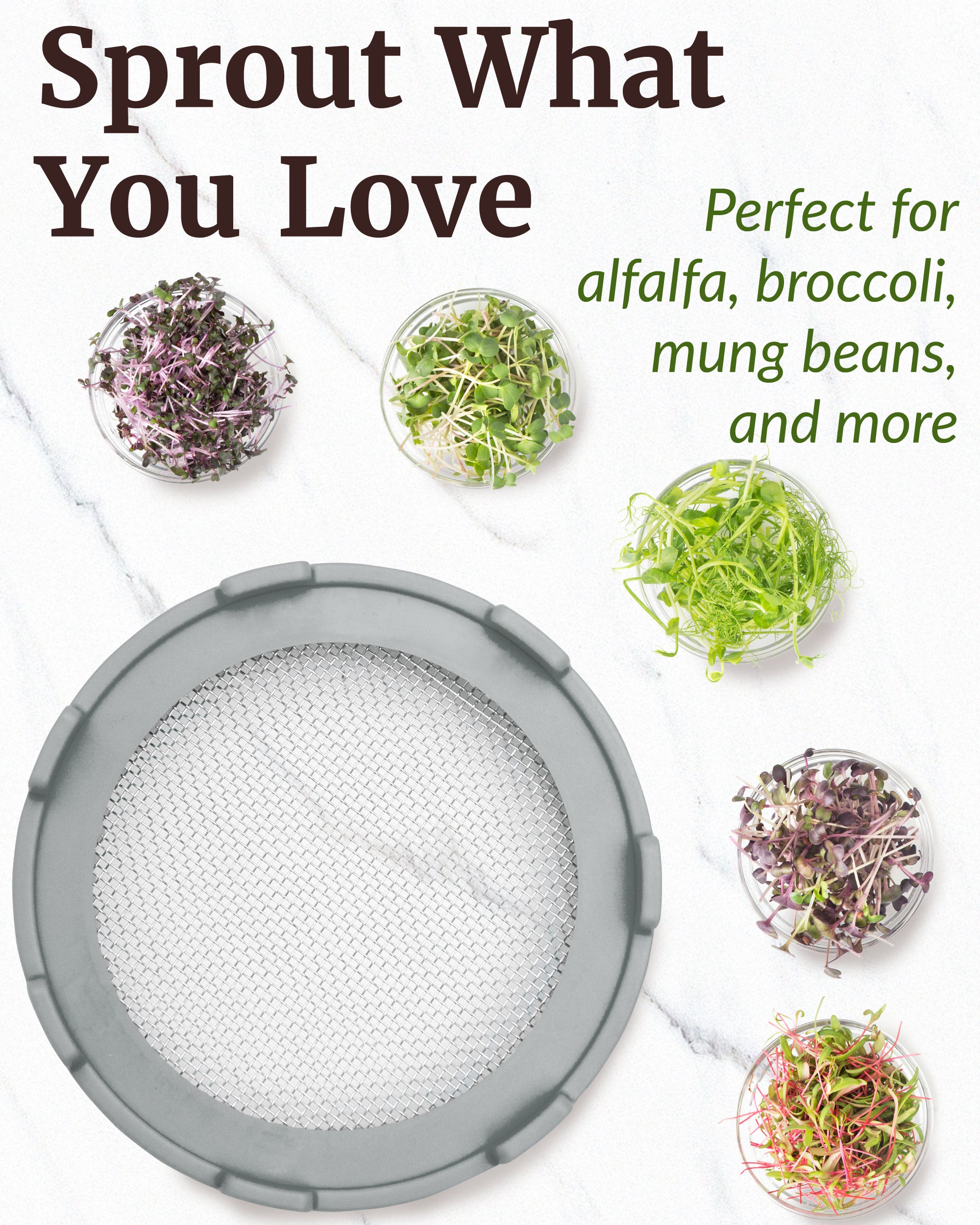 Elementi Sprouting Lids - Set of 2