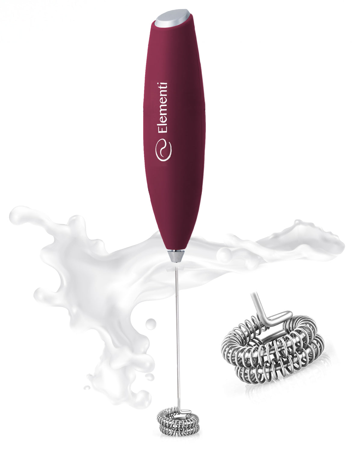 Elementi Handheld Milk Frother Double Whisk