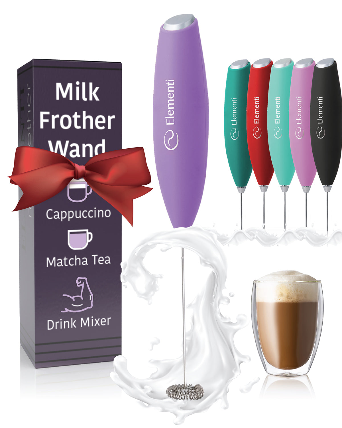 Elementi Milk Frother Handheld